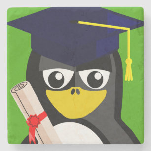 POSAVASOS DE PIEDRA GRADUACIÓN PENGUIN