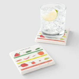 Posavasos De Piedra Gráfico de Chile Picante