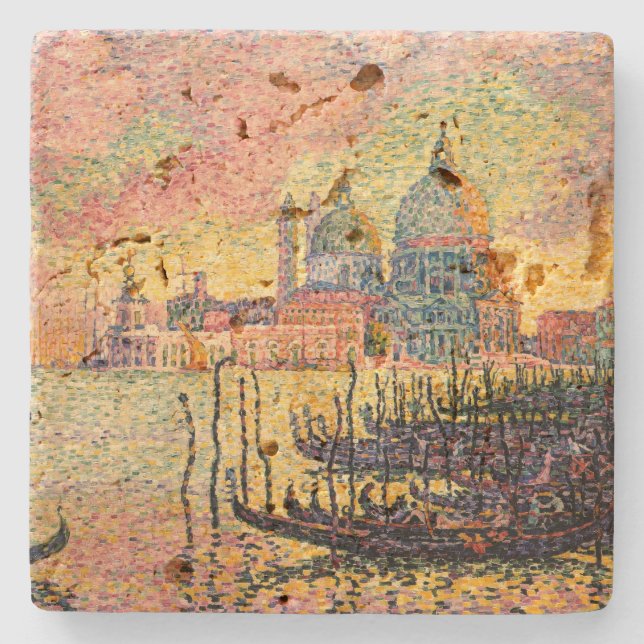 Posavasos De Piedra Gran Canal de Entrada, Venecia | Paul Signac | (Anverso)