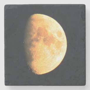 Posavasos De Piedra Gran coasterca de la luna vieja