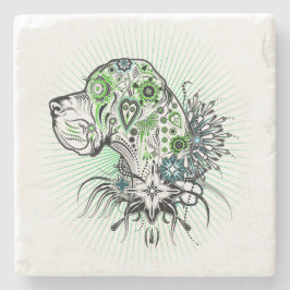 Posavasos De Piedra Gran Danés Verde