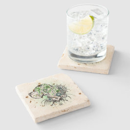Posavasos De Piedra Gran Danés Verde