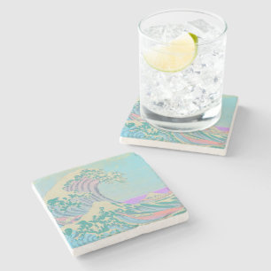 Posavasos De Piedra Gran Ola Coaster de Mármol