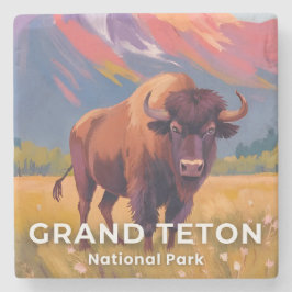 Posavasos De Piedra Grand Teton National Park | Bison Travel Art