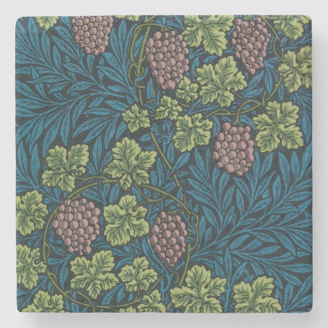 Posavasos De Piedra Grapevine (por William Morris) (Anverso)