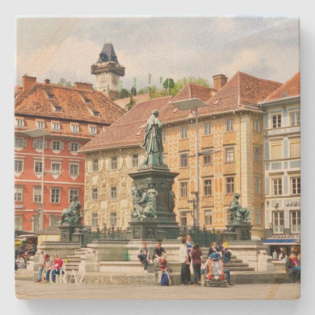 Posavasos De Piedra Grasas de piedra, Austria (Anverso)