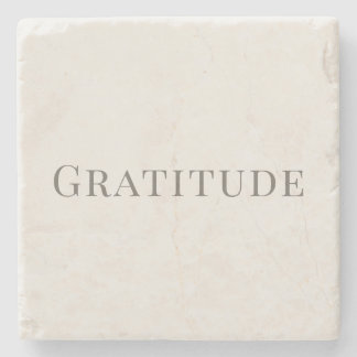 Posavasos De Piedra Gratitude – Minimal Typography Design