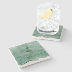 Posavasos De Piedra Green Buoy - Barnegat Inlet - Nueva Jersey - IBSP