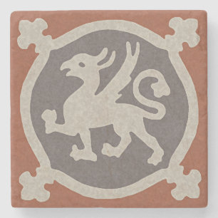 Posavasos De Piedra Griffin Tile Medieval