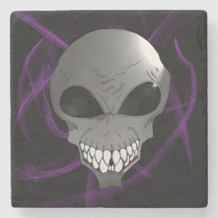 Posavasos De Piedra Gris alien Marble Stone Coaster