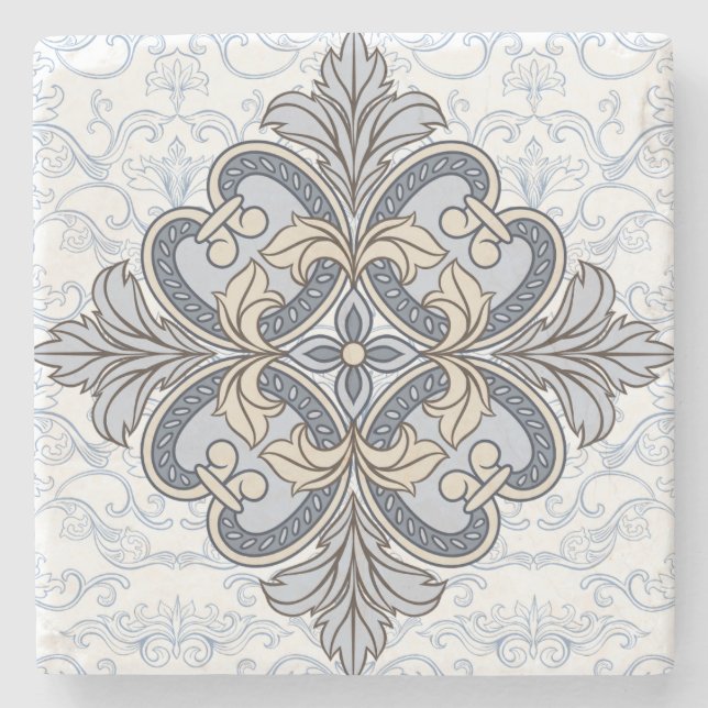 Posavasos De Piedra Gris Italiano Tile Stone Coaster 5 (Anverso)