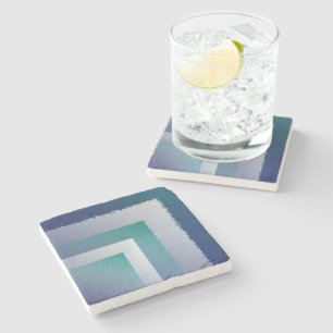 Posavasos De Piedra gris verde azulado azul ex pastel