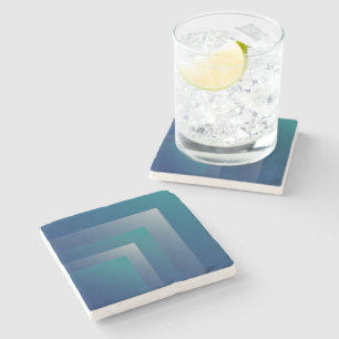 Posavasos De Piedra Gris verde azulado de la marina