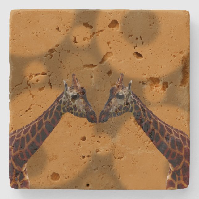 Posavasos De Piedra Groovy Giraffe A Ir, (Anverso)
