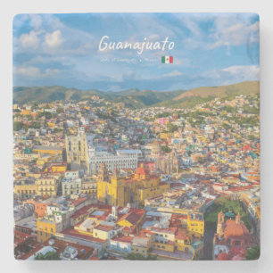 Posavasos De Piedra Guanajuato, México - Paisaje Urbano Colorido