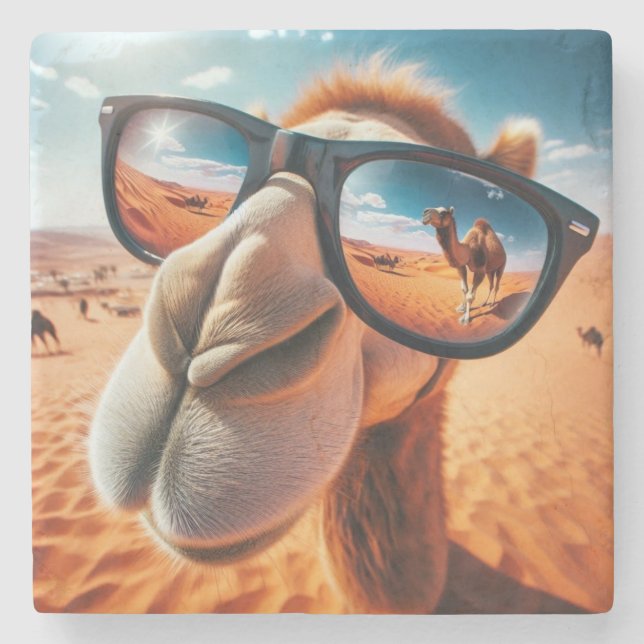 Posavasos De Piedra Guay Camel Stone Coaster (Anverso)