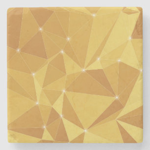 Posavasos De Piedra Guay Shades of Gold Formas de polígonos múltiples