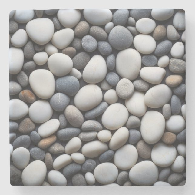 Posavasos De Piedra Guay Tones Smooth Beach Rocks Pebbles (Anverso)