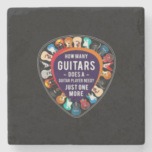 Posavasos De Piedra Guitarista Cuántos Guitarras Cumpleaños