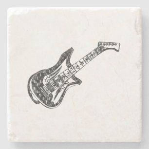 Posavasos De Piedra Guitarra
