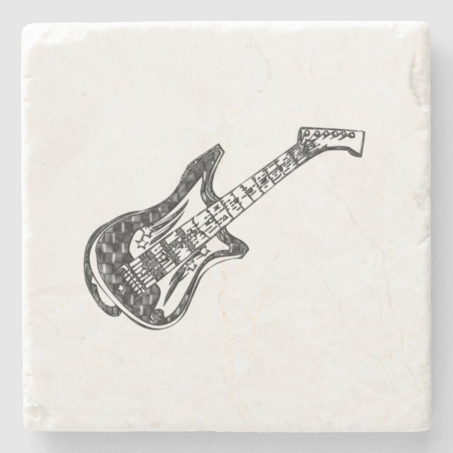 Posavasos De Piedra Guitarra (Anverso)