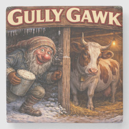 Posavasos De Piedra Gully Gawk Icelandic Yule Lad postcard