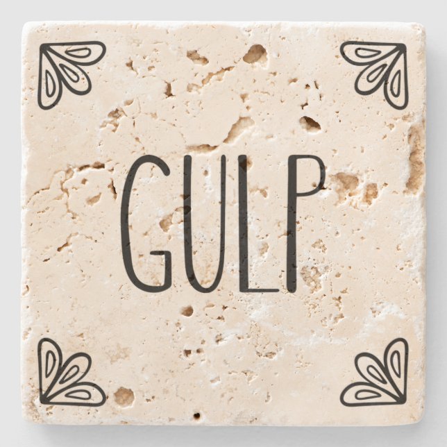 Posavasos De Piedra GULP - Montaña de piedra (Anverso)
