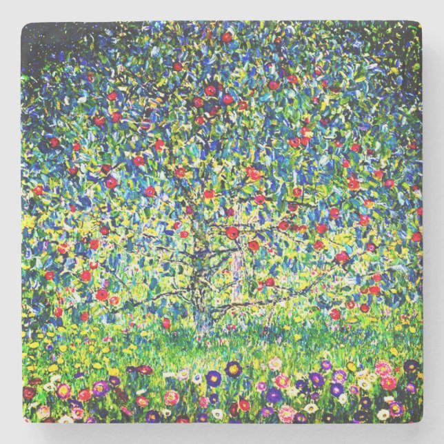 Posavasos De Piedra Gustav Klimt Apple Tree (Anverso)