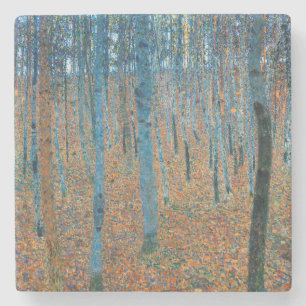Posavasos De Piedra Gustav Klimt Beech Tree Forest Grove