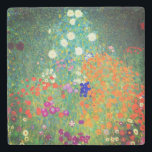 Posavasos De Piedra Gustav Klimt Flower Garden<br><div class="desc">Monstruo de piedra con el jardín de flores de la pintura al óleo de Gustav Klimt (1906). Un bonito jardín de flores moradas,  rojas,  blancas,  azules y naranjas. Un gran regalo para los amantes del arte Art Nouveau y austriaco.</div>