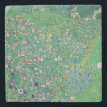 Posavasos De Piedra Gustav Klimt - Paisaje de los jardines italianos<br><div class="desc">Paisaje Jardín Italiano / Paisaje Horticultural Italiano - Gustav Klimt,  Petróleo en Lienzo,  1913</div>