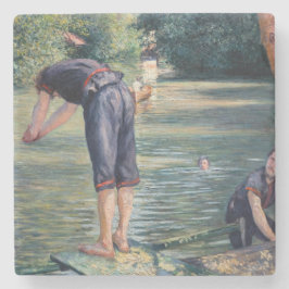 Posavasos De Piedra Gustave Caillebotte - Bathers, Bank of the Yerres