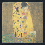 Posavasos De Piedra GUSTAVO KLIMT - El beso 1907<br><div class="desc">GUSTAVO KLIMT - El beso 1907
Efecto metalizado del aceite y de oro en lona</div>