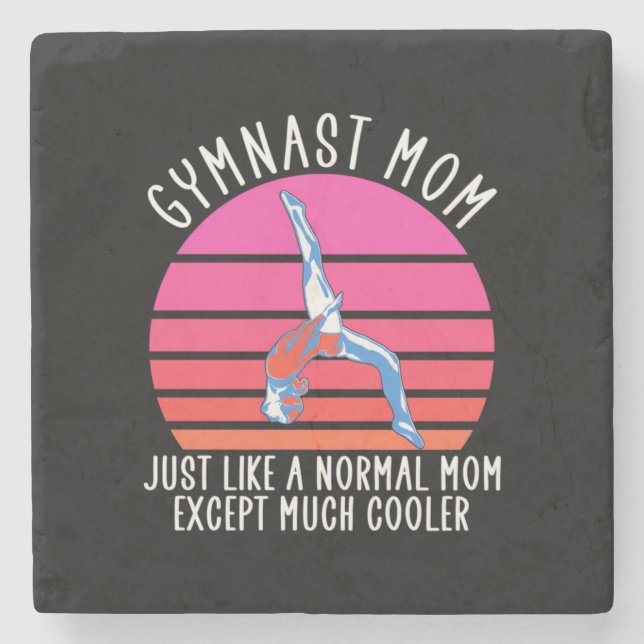 Posavasos De Piedra Gymnast Mom (Anverso)