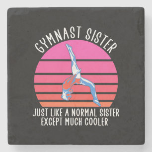 Posavasos De Piedra Gymnast Sister