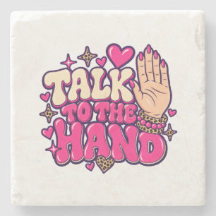 Posavasos De Piedra Habla con la mano