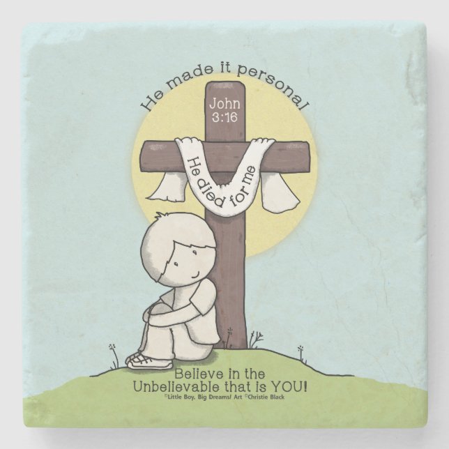 Posavasos De Piedra Hacerlo personal (Anverso)