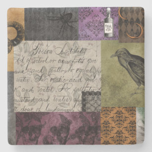 Posavasos De Piedra Halloween Arte apotecario gótico medieval espumoso