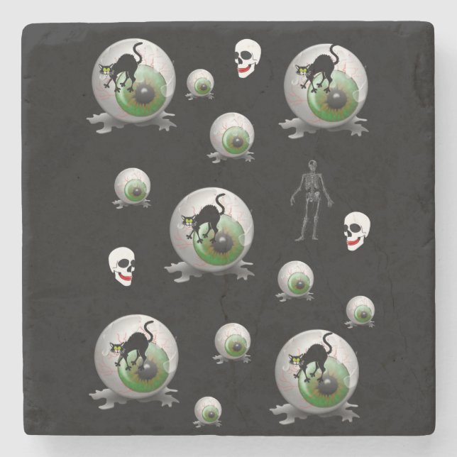 Posavasos De Piedra Halloween Marble Stone Coaster (Anverso)