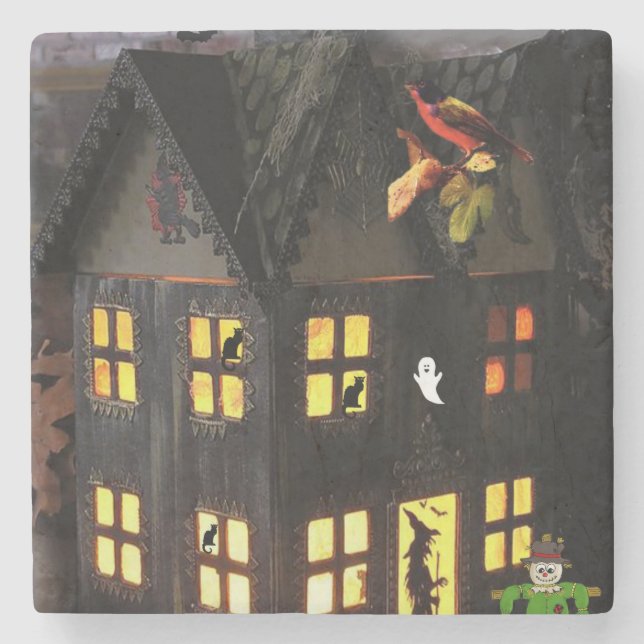 Posavasos De Piedra Halloween Marble Stone Coaster (Anverso)