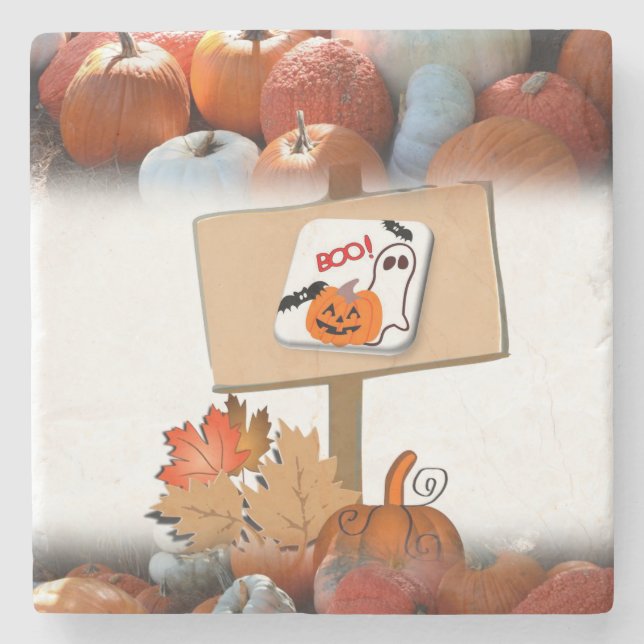 Posavasos De Piedra Halloween Marble Stone Coaster (Anverso)