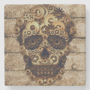 Posavasos De Piedra Halloween Steampunk Stone Coaster