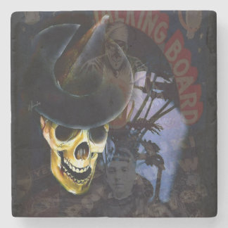 Posavasos De Piedra Halloween Talking Board Skeleton Coaster