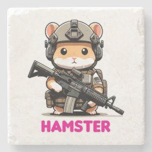 Posavasos De Piedra Hamster táctico