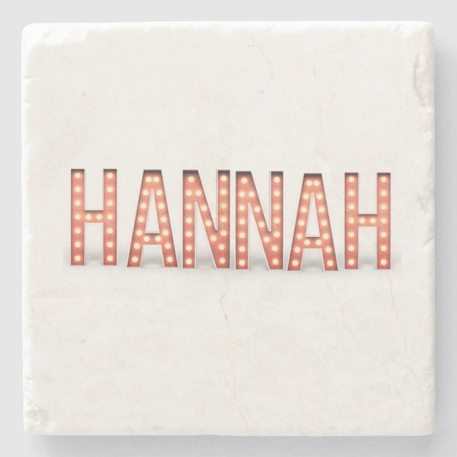 Posavasos De Piedra Hannah Marquee Lights (Anverso)