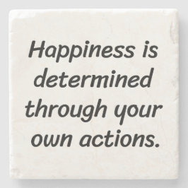 Posavasos De Piedra Happiness Marble Stone Coaster