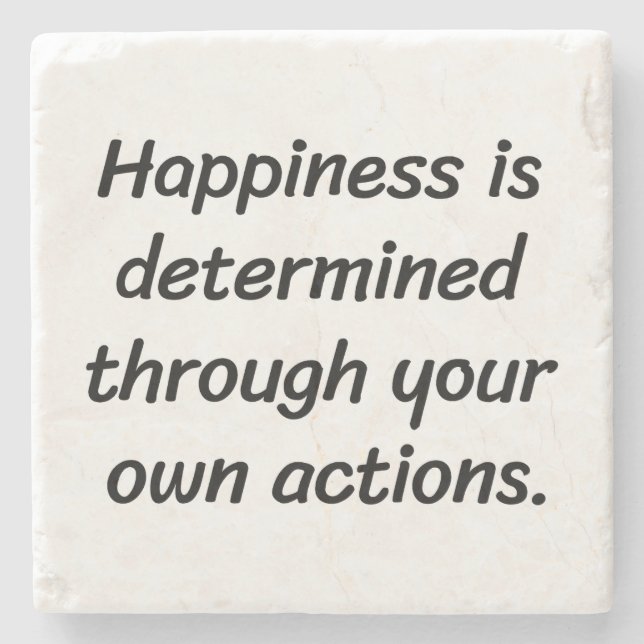 Posavasos De Piedra Happiness Marble Stone Coaster (Anverso)