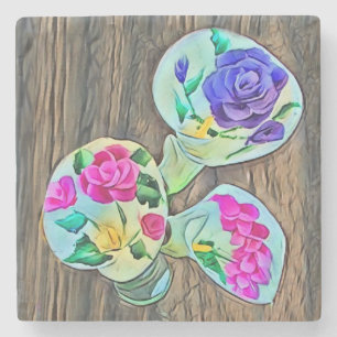 Posavasos De Piedra Happy Lilys
