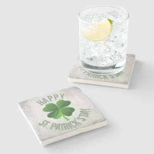 Posavasos De Piedra Happy St. Patrick's Day Stone Coaster