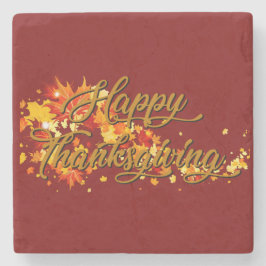 Posavasos De Piedra Happy Thanksgiving